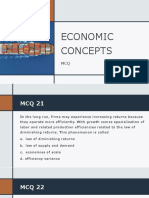 Economic Concepts MCQ 21 35