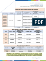 Cronograma de Actividades Ingles 1