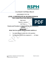 Level 5 Certificate in Adjudication in The Construction Industry