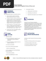 FL2 Mod 06 Tense and Affrimative and Negative Forms of Noun and Adjective Sentences 4