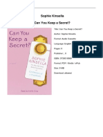 Sophie Kinsella Can You Keep A Secret?