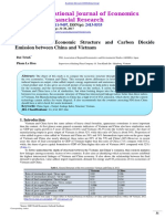 Comparing The Economic Structure and Carbon Dioxide Emission Between China and Vietnam