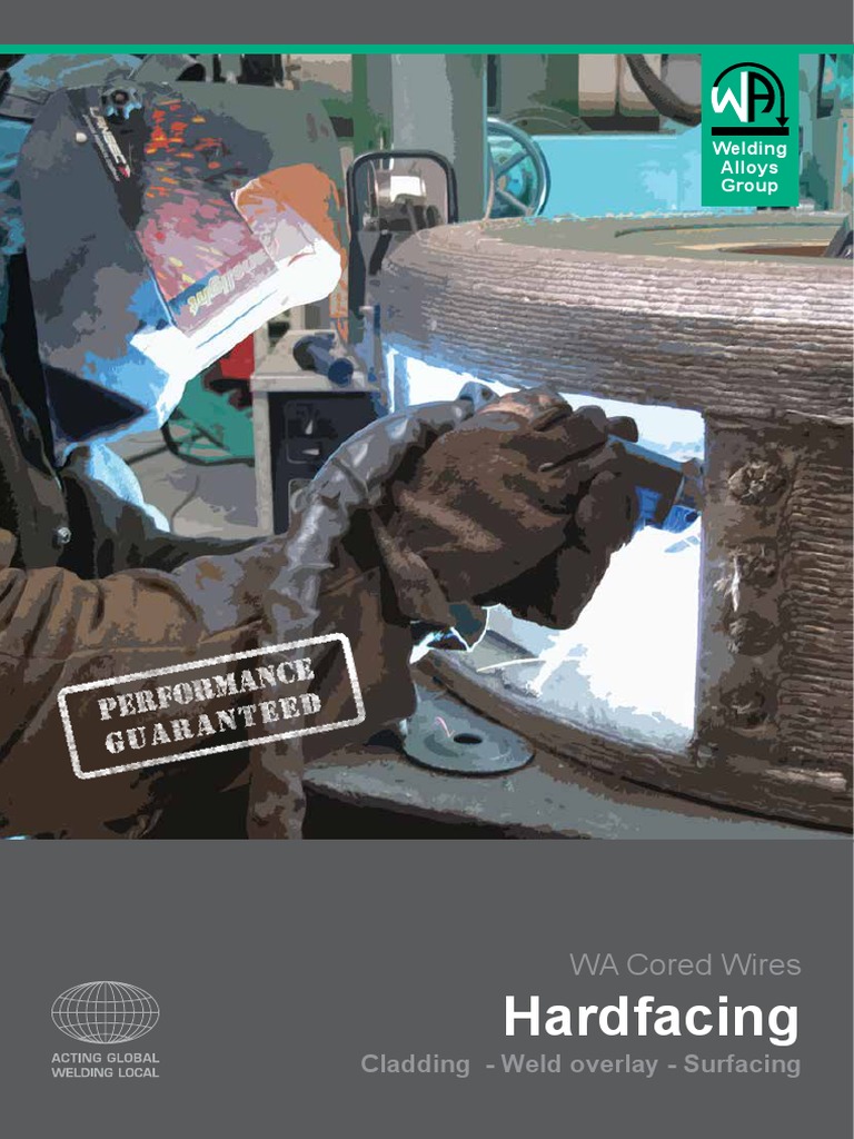 Hardfacing WA Cored Wires PDF Wear Welding