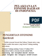 Power Point Otonomi Daerah Di Negara Kesatuan Repulik Indonesia M Ghaisan Hilal Ismail