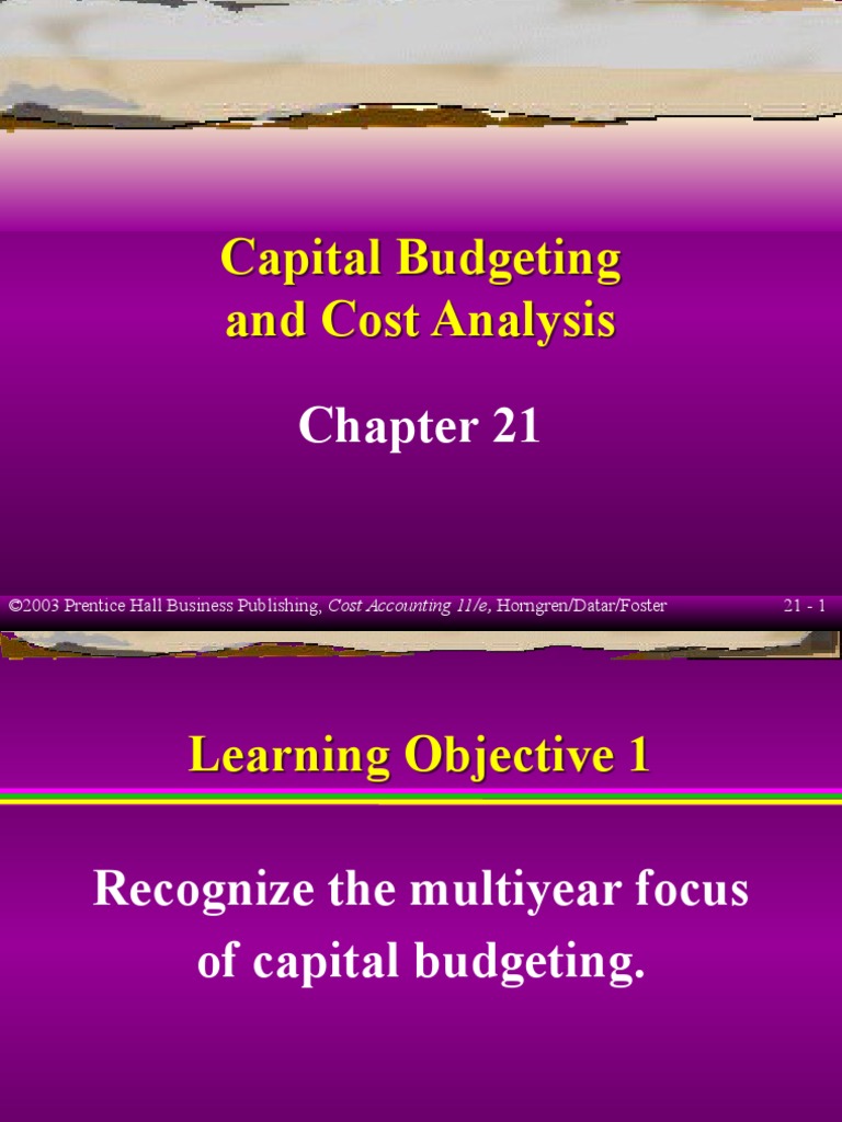 11ch21 Capital Budgeting | PDF | Net Present Value | Internal Rate Of ...