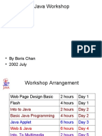Java Workshop: - by Boris Chan - 2002 July