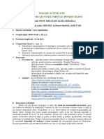 Copie A Fișierului FIŞĂ de ACTIVITATE - Cerc de Lectură