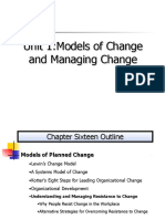 Unit 1 Managing Change and Models of Change