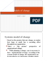 Models of Change: Unit 1 Odc