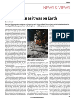 On The Moon As It Was On Earth: News & Views