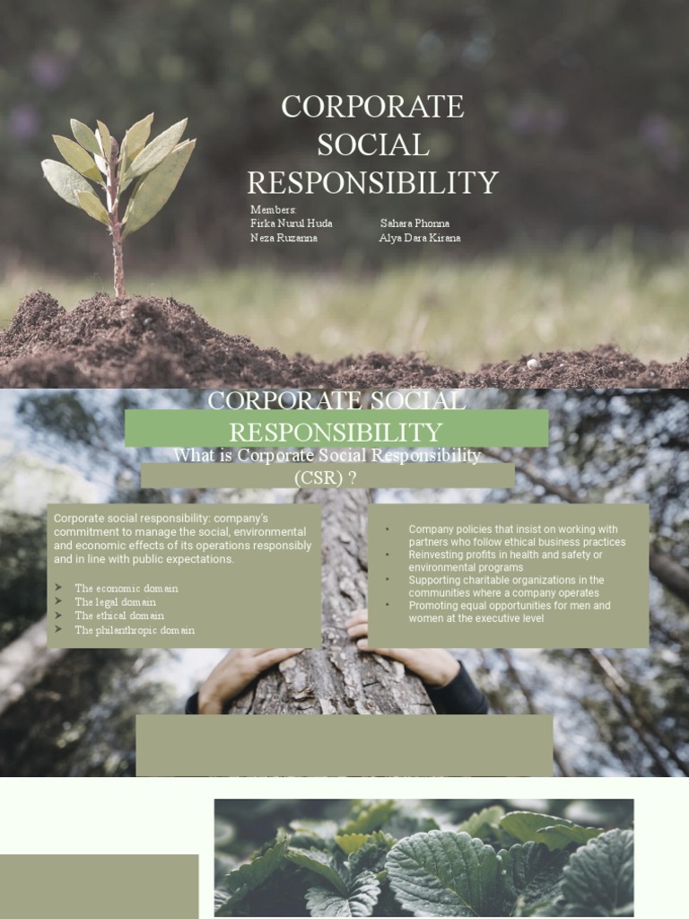 CSR Report - by Slidesgo | PDF | Corporate Social Responsibility ...