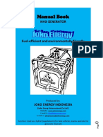 Manual Book HHO GENERATOR Fuel Efficient