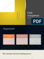 Final Assignment: Consumer Behavior