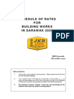 Schedule of Rates For Building Works in Sarawak 2020