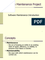 Software Maintenance Project