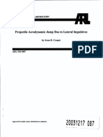 Projectile Aerodynamic Jump Due To Lateral Impulsives: Army Research Laboratory