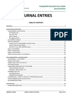 Peoplesoft Financials User Guide: Journal Entries