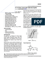 LMH6505 Wideband, Low Power, Linear-in-dB, Variable Gain Amplifier