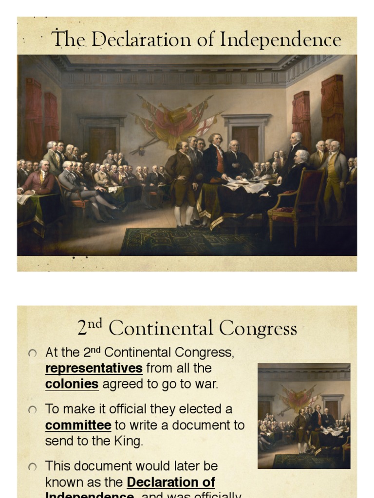 Declaration of Independence PDF United States Declaration Of