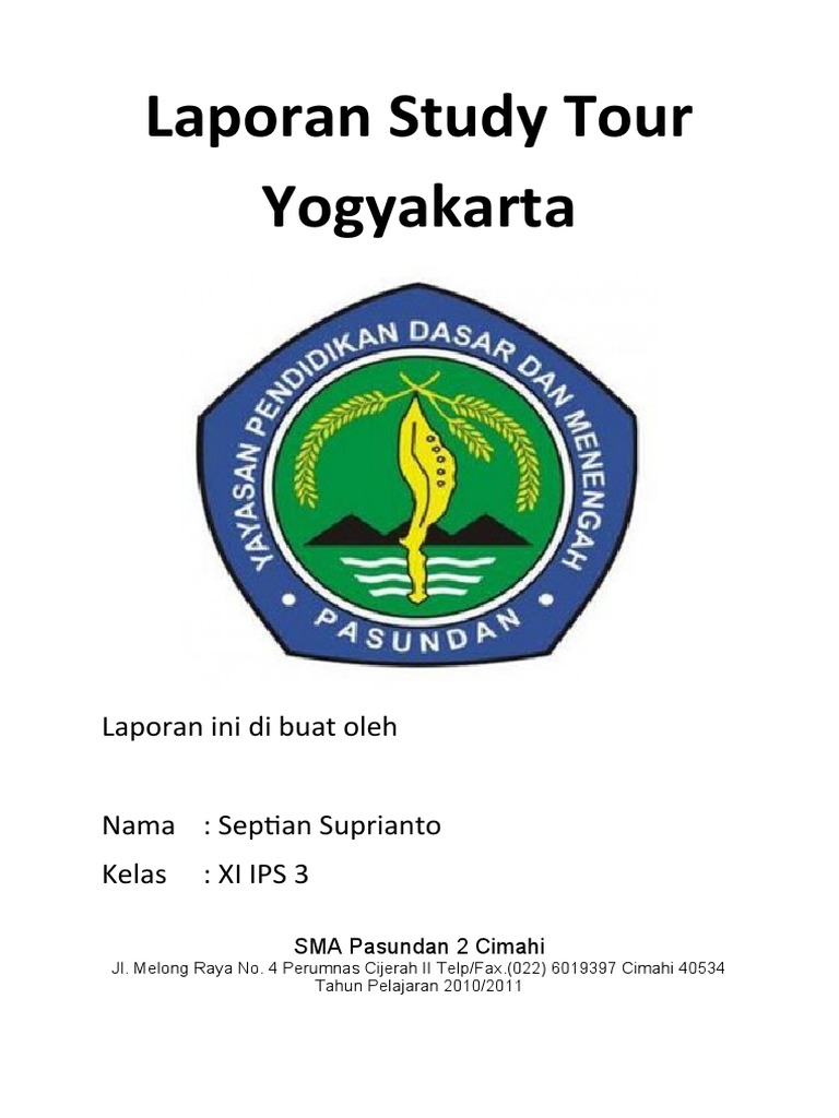 Contoh Laporan Karya Wisata Ke Yogyakarta Seputar Laporan