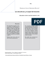 Texto 20. Las reformas educativas y el papel del docente