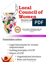 Local Council of Women: Structure and Functions