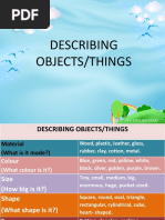 Describing Objects/Things: FL'S English Class