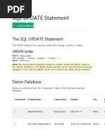 The SQL UPDATE Statement