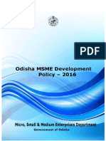 Odisha MSME Dev Policy2016