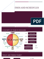 Daily Routines and Schedules: Concept of Time