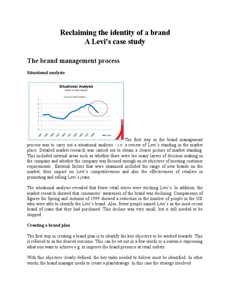 Brand Management Case Study 1 Levi's | PDF | Brand Management | Brand