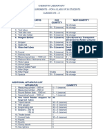 Lab Equipment - Chemistry