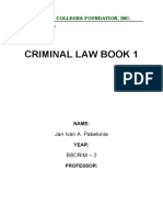 Criminal Law Book 1: Introduction to Key Concepts