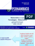 Operações com frações: adição e subtração