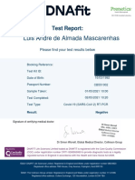 Luis Andre de Almada Mascarenhas: Test Report