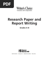 6-8 Research Paper and Report Writing