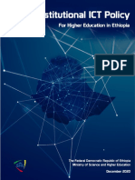 Institutional ICT Policy For Higher Education in Ethiopia