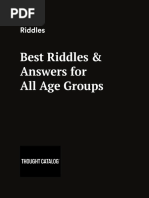 Best Riddles & Answers For All Age Groups