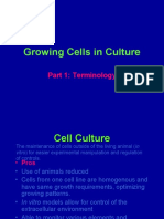 Growing Cells in Culture: Part 1: Terminology