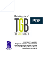 Marketing Plan Of: University Jaume I Degree in Business Administration