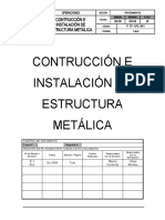P-TP-OPE-001 Construcción e Instalación de Estructura Metálica