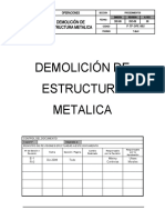P-TP-OPE-002 Demolicion de Estructura Metalica