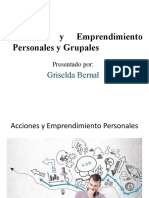 Acciones y Emprendimiento Personales y Grupales: Griselda Bernal