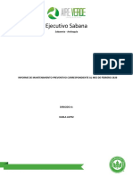 Informe de Mantenimineto Aires Acondicionados Febrero 2020 Ejecutivo Sabana