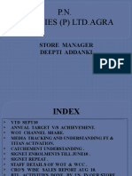 P.N. Agencies (P) LTD - Agra: Store Manager Deepti Addanki