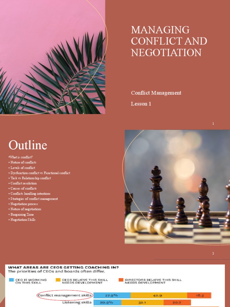 Lesson 1 - MANAGING CONFLICT AND NEGOTIATION | PDF | Bargaining ...