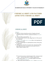 Chemical Shift and Factors Affecting Chemical Shift: Sri Krishnadevaraya University College of Pharmacy