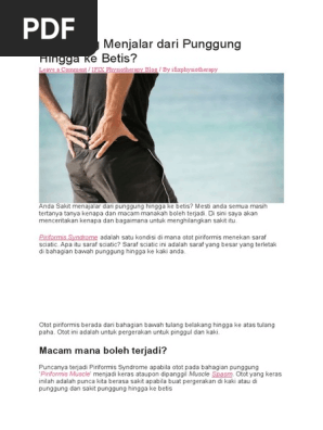 Sakit Yang Menjalar Dari Punggung Hingga Ke Betis Pdf