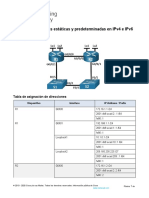 15.6.2 Lab Configure Ipv4 and Ipv6 Static and Default Routes Es XL