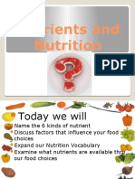 1 Nutrients and Nutrition PP